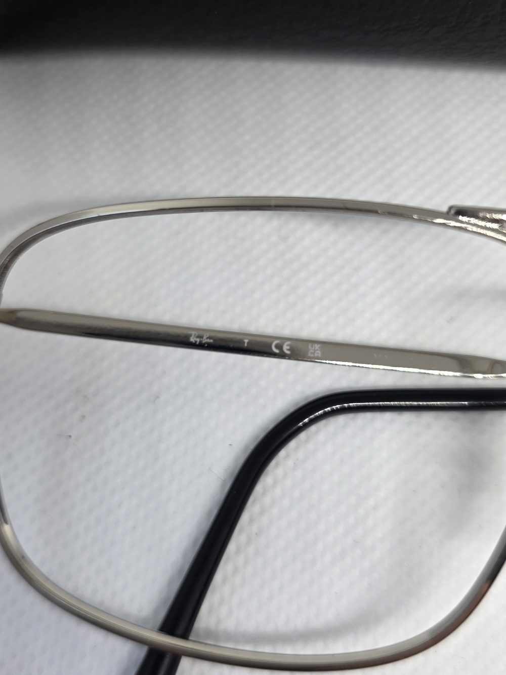Ray-Ban RB 6434 Silver Metal Aviator Glasses Frames with Black Temples - Picture 3 of 7